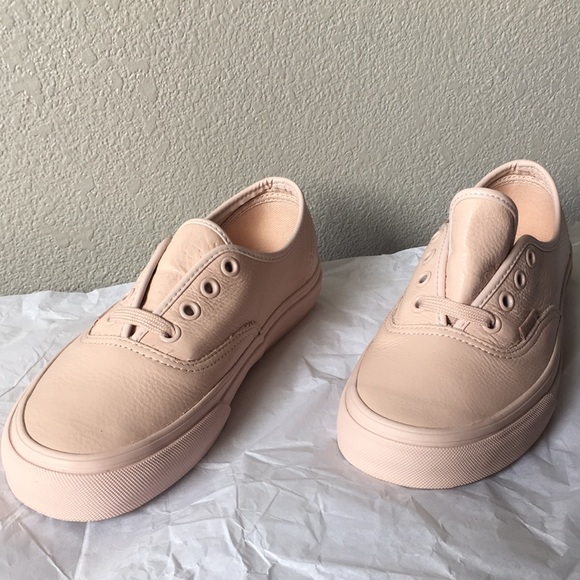 vans authentic leather sepia rose